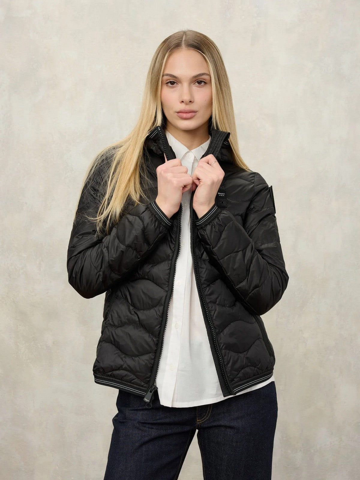 BLAUER Piumino Donna CAMELIA 26SBLDC03169 007455 999 Nero gioboutiqueweb
