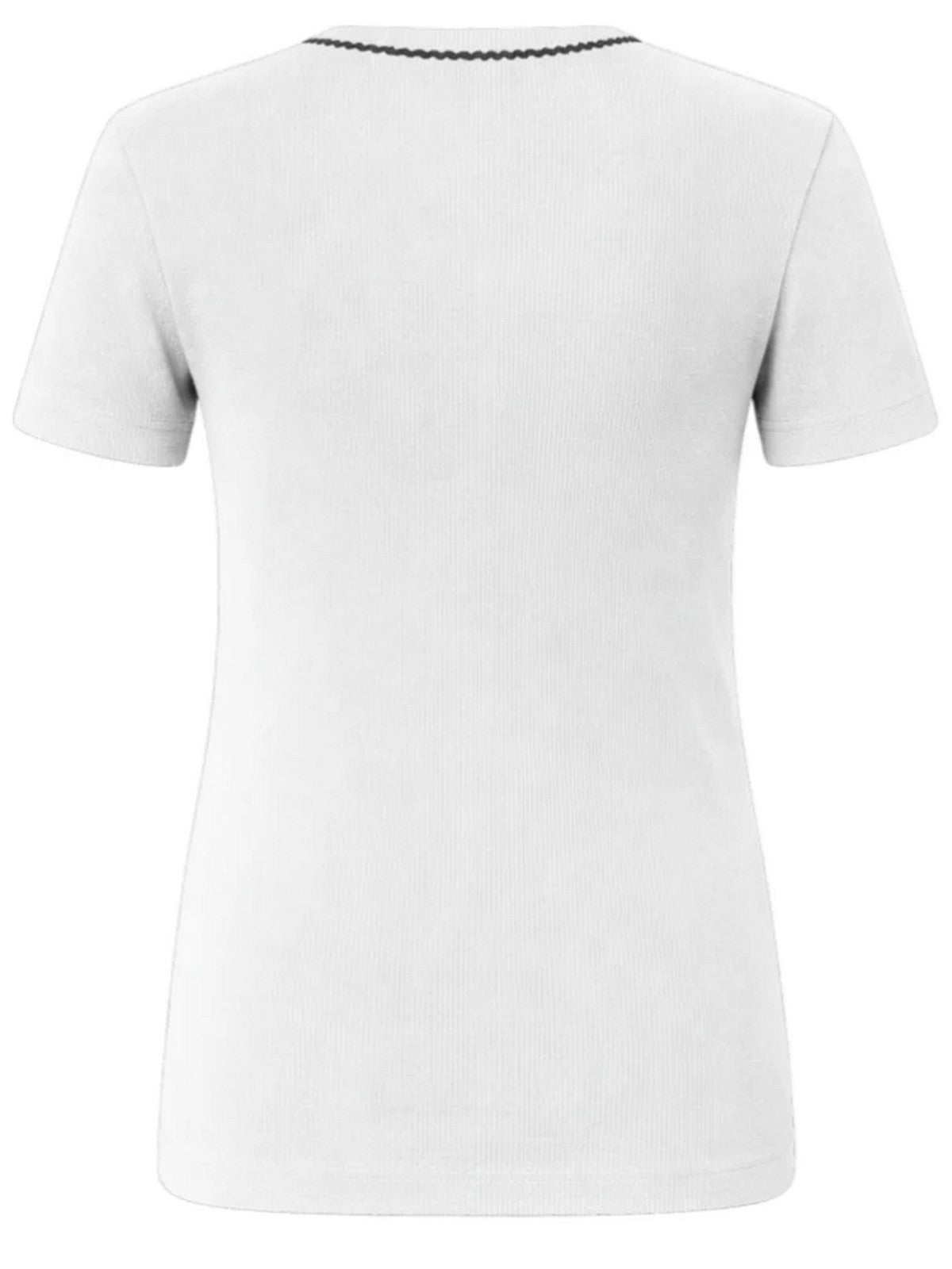 PINKO T-shirt Donna BRUGHERIO T-SHIRT COSTINA LOGO 106815-A3AL ZZ1 BIANCO/NERO gioboutiqueweb