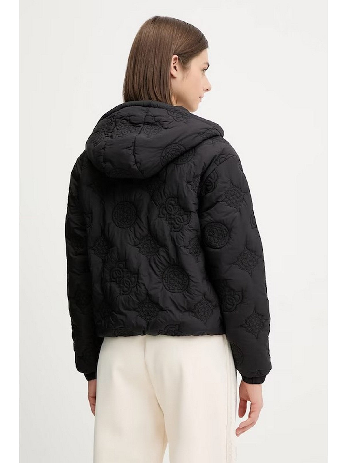GUESS SPORT Piumino Donna  V5YL03 WHEB2 FJ87 PEONY QUILTED BLACK