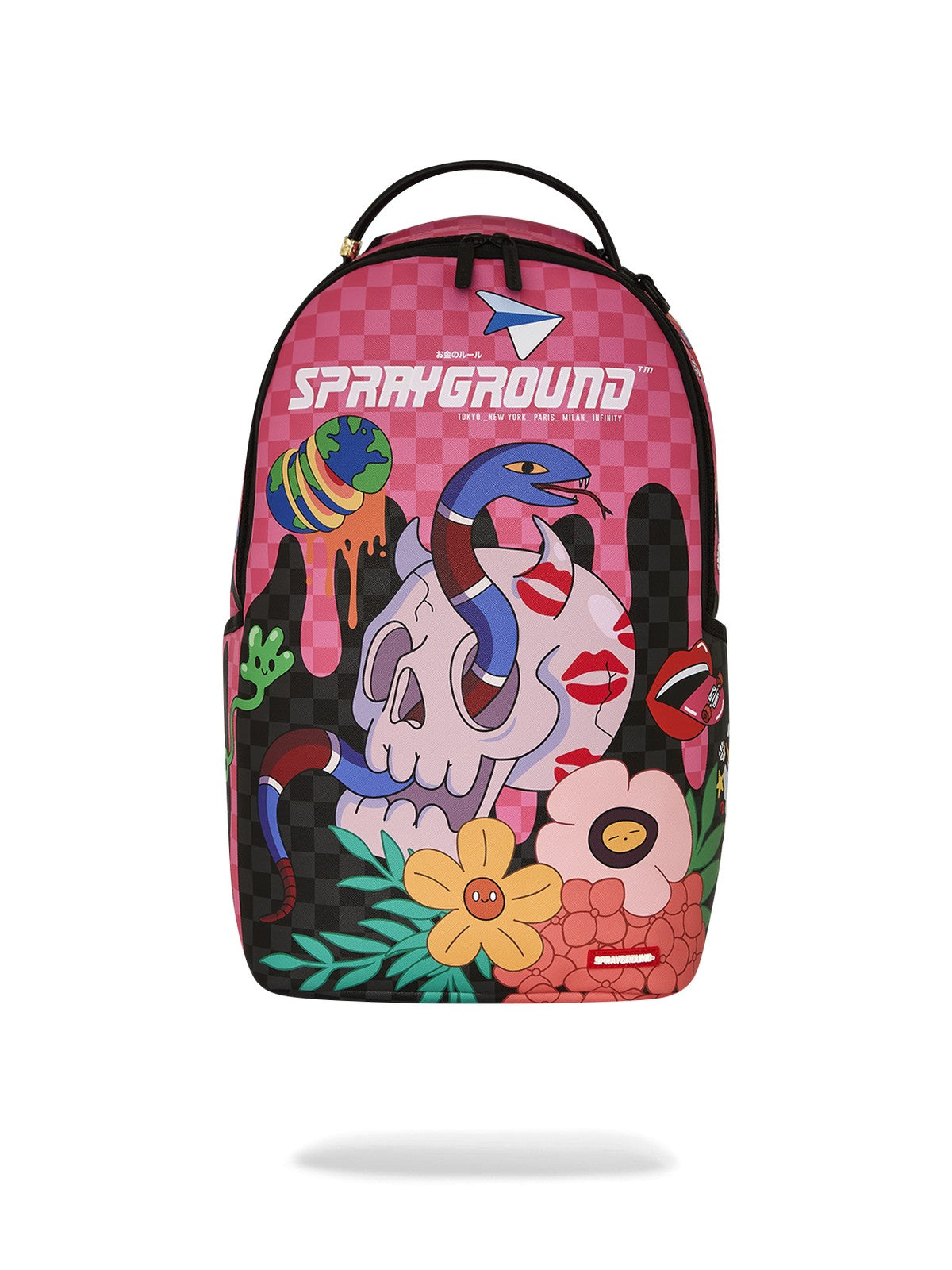 SPRAYGROUND Zaino Uomo WTF SKULL DRIP DLXSV BACKPACK 910B7604NSZ ROSA gioboutiqueweb