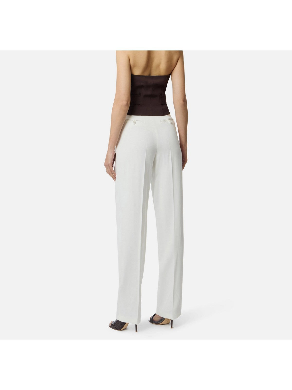 ELISABETTA FRANCHI Pantalone Donna  PA17661E2 360 Avorio gioboutiqueweb