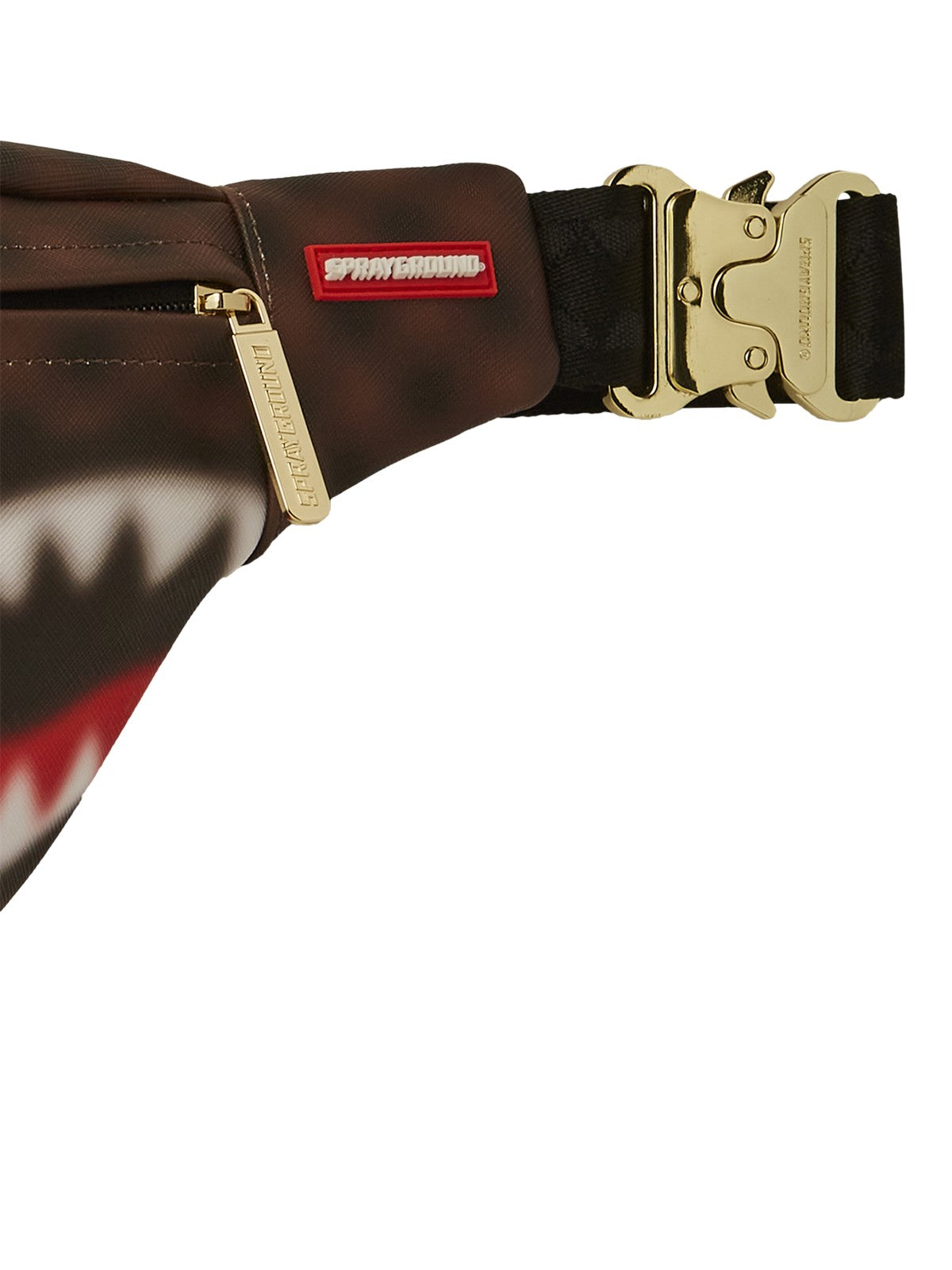 SPRAYGROUND Marsupio Uomo SHARKS IN PARIS BLUR SAVVY CROSSBODY 910B6850NSZ Marrone gioboutiqueweb