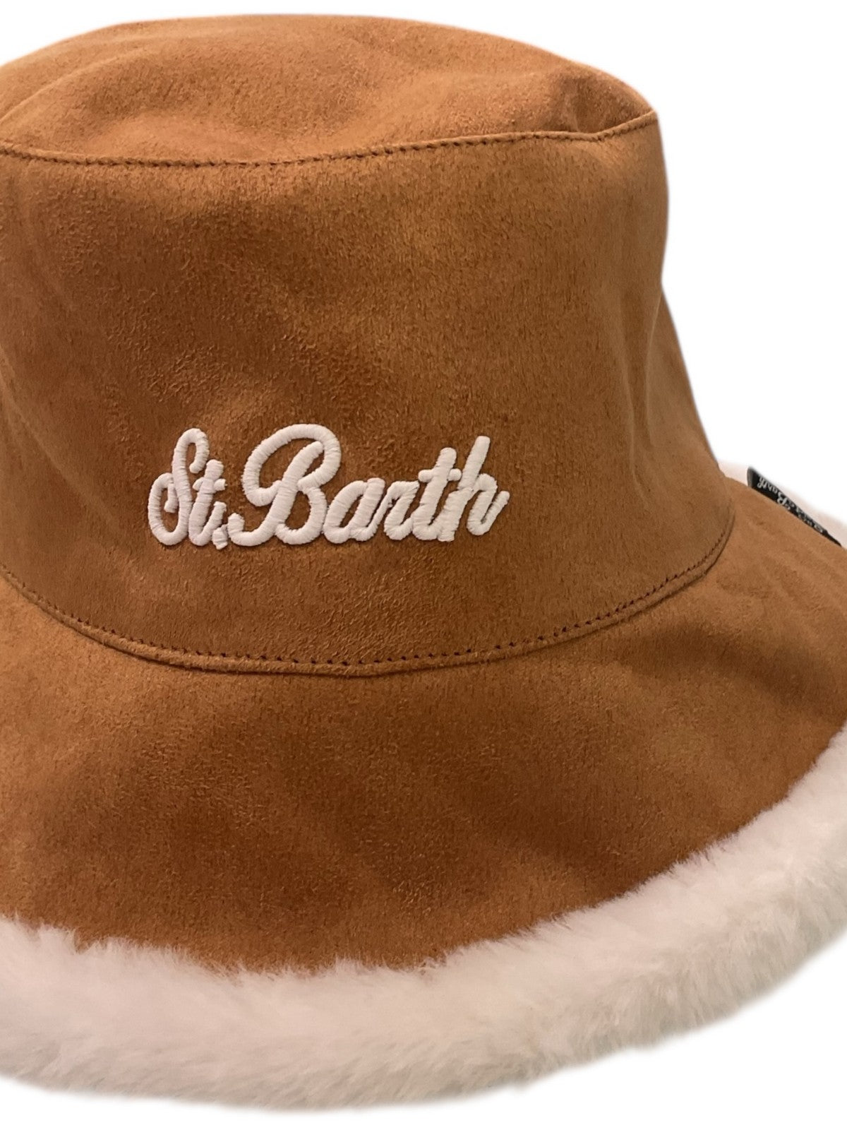 MC2 SAINT BARTH Cappello Donna  BUCKET HAT DOUBLE SUEDE FUR 03511I SB 1910 EMB