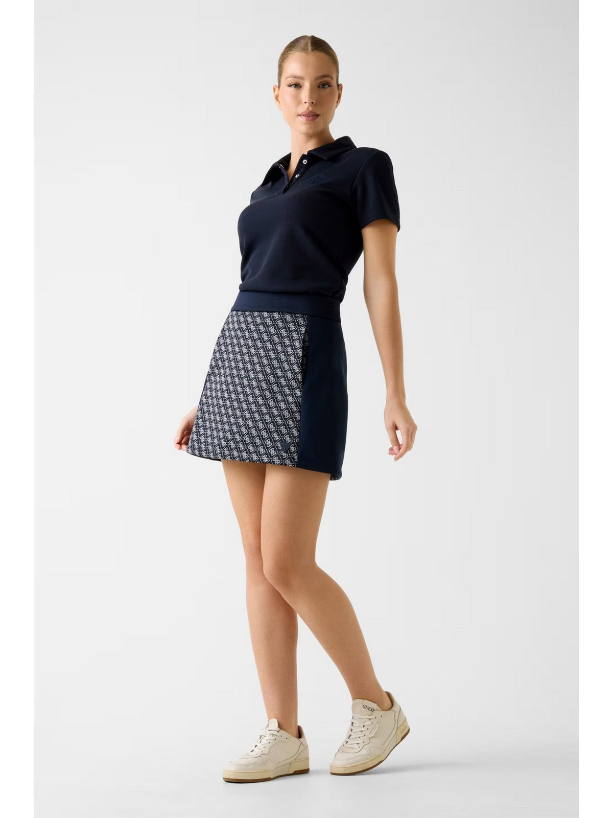 GUESS SPORT Gonna Donna MAYA 4G SKIRT V6RD04 K2042 FJBB 4G JACQUARD MOON gioboutiqueweb