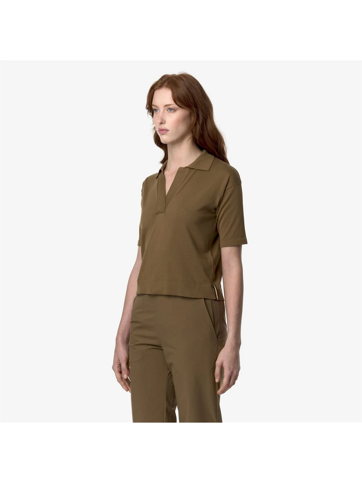 K-WAY T-Shirt e Polo Donna Marlhes K4123RW 045 Marrone gioboutiqueweb