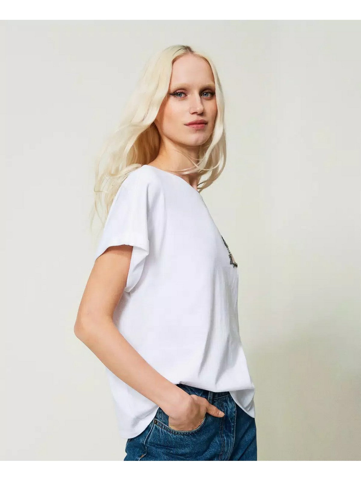TWINSET T-Shirt e Polo Donna  241TP2211 00001 Bianco gioboutiqueweb