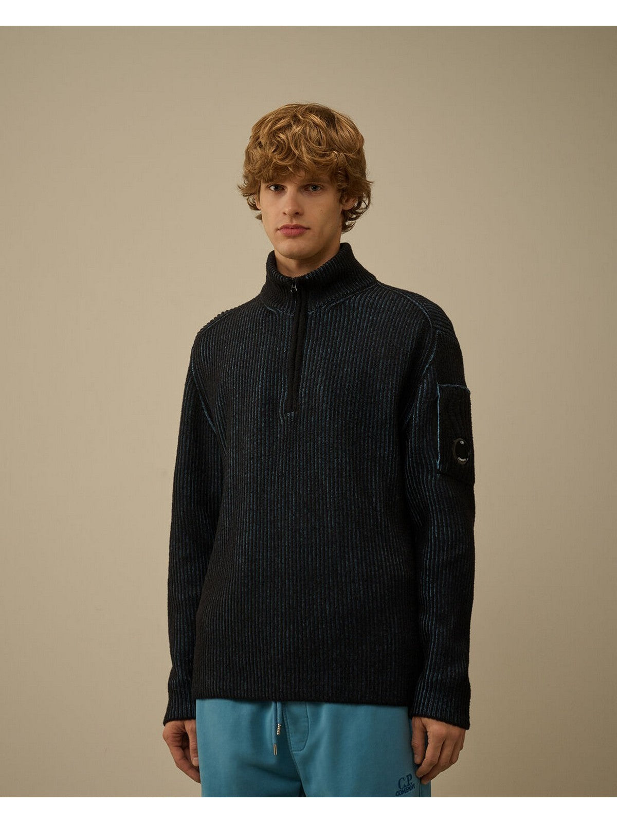 C.P. COMPANY Maglione Uomo  19CMKN257A006170A 815 815 - AEGEAN BLUE
