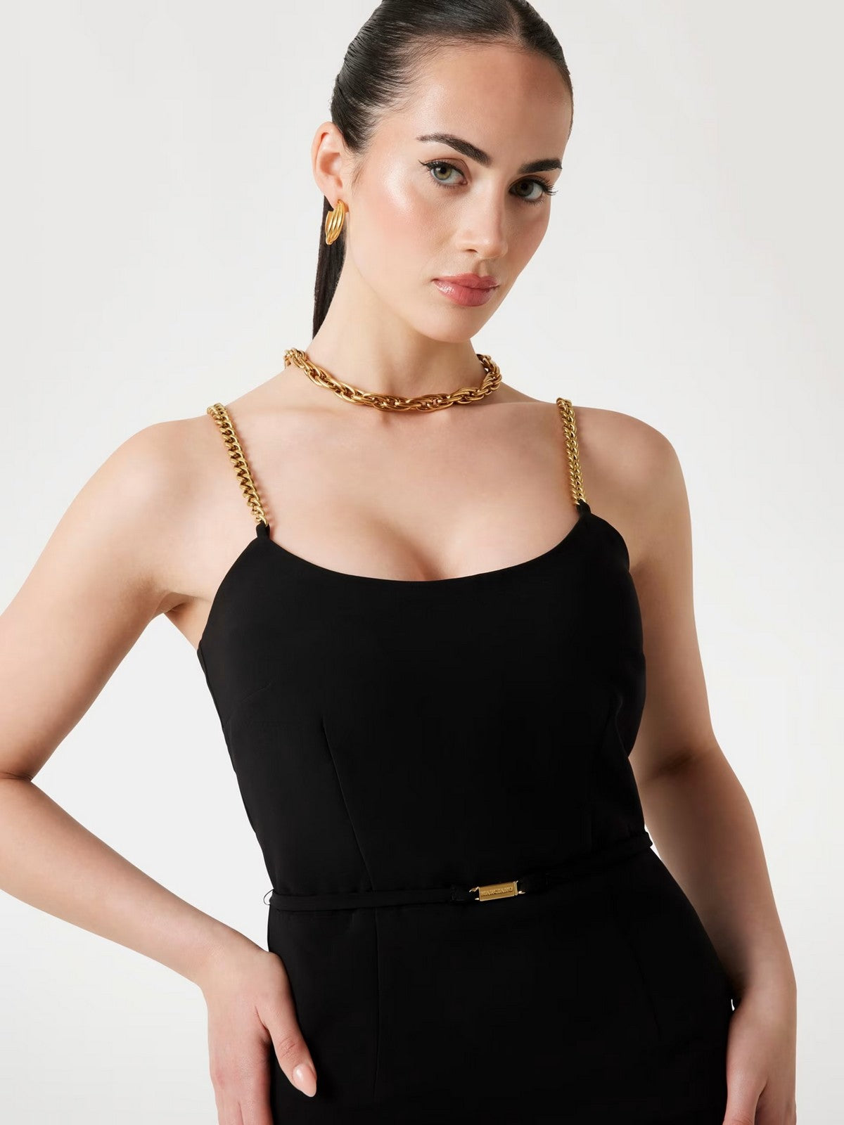 MARCIANO Abito Donna ELLA SHOULDER STRAP DRESS 5YGK09 7357A JBLK Jet Black A996
