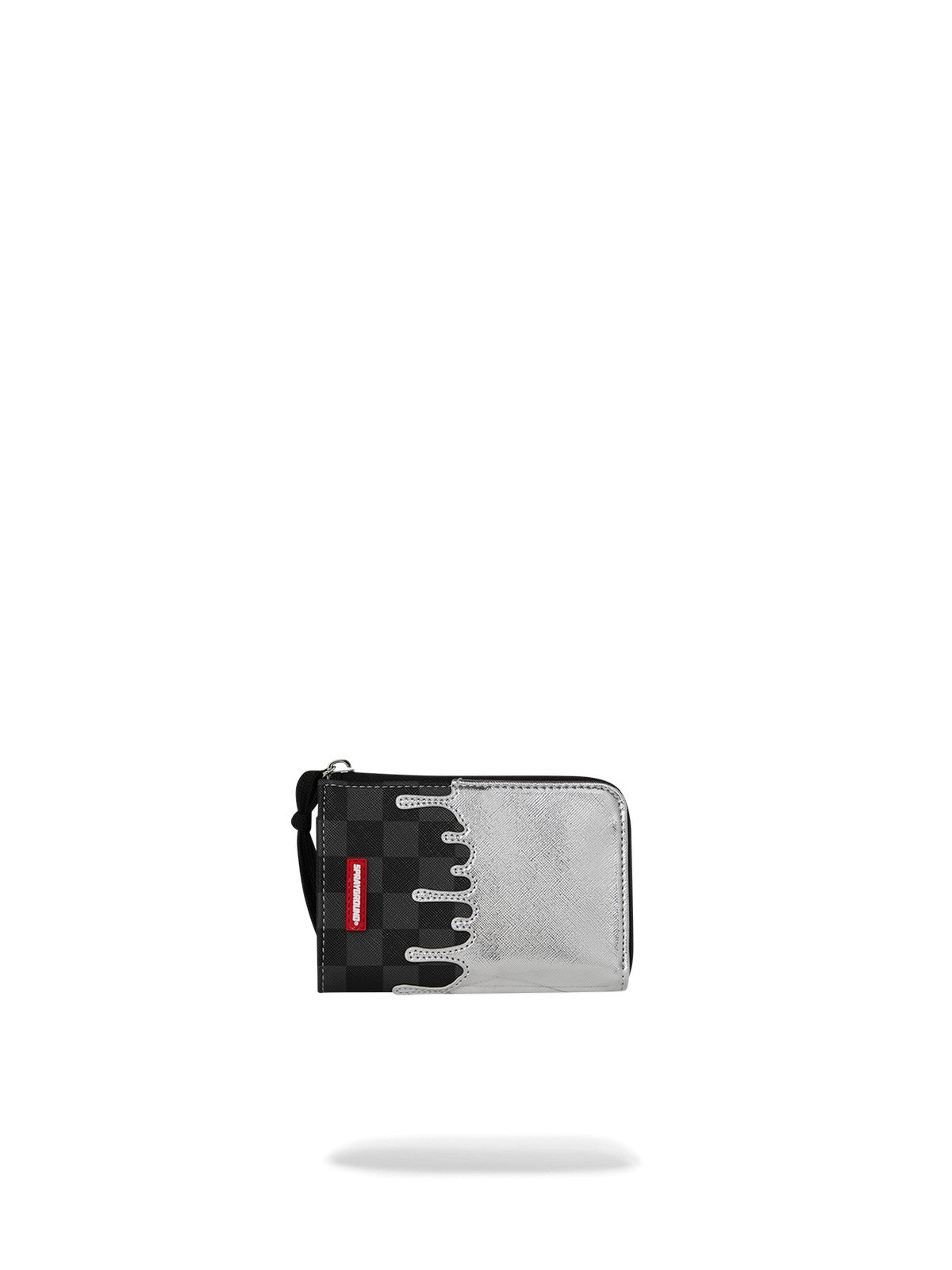 SPRAYGROUND Portafoglio Unisex adulto SILVER SIDE DRIP BLACK CHECK WALLET 910W8931NSZ Nero gioboutiqueweb