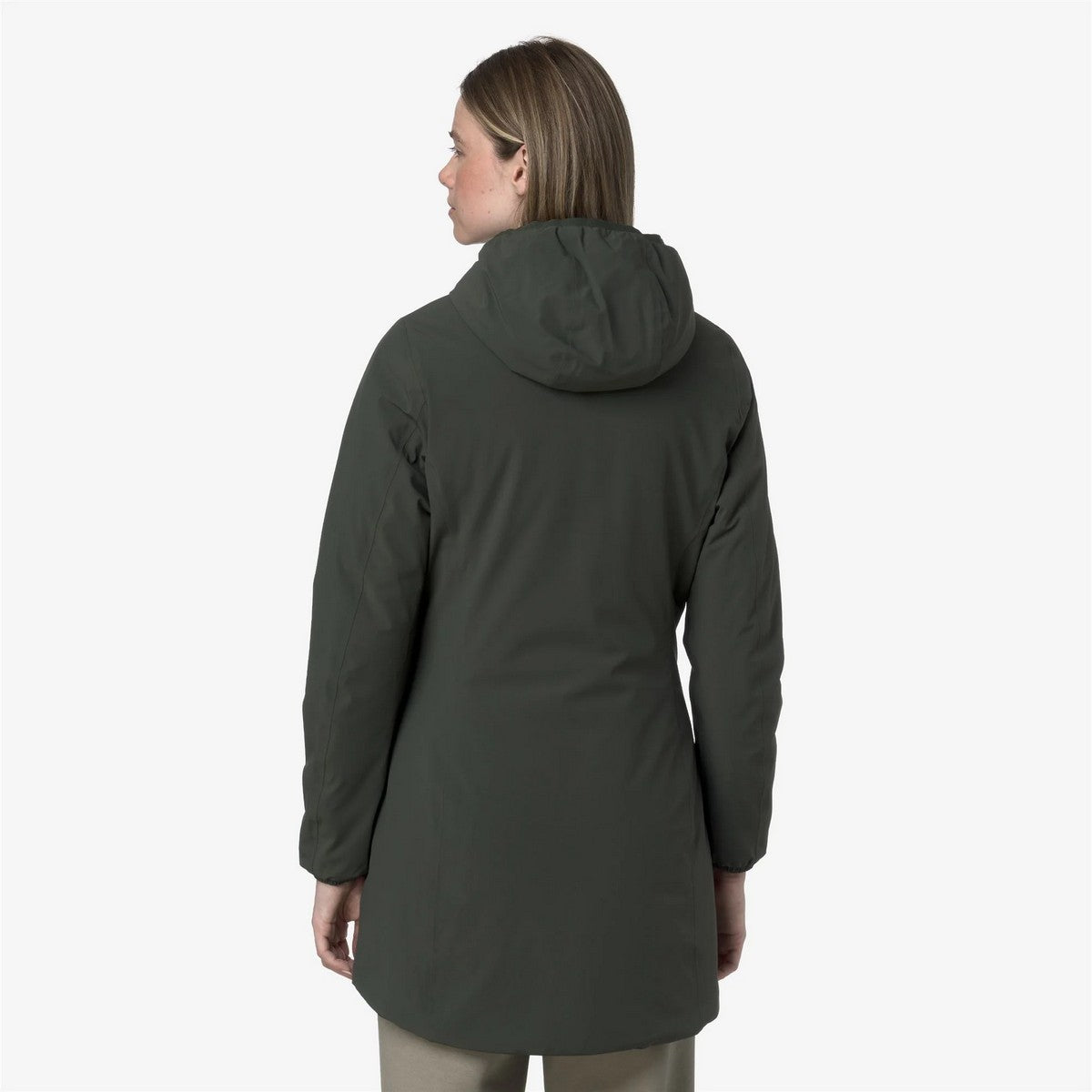 K-WAY Women's Jacket DENISE ST WARM DOUBLE K6128UW AF0 GREEN BLACKISH-BLUE DEPTH