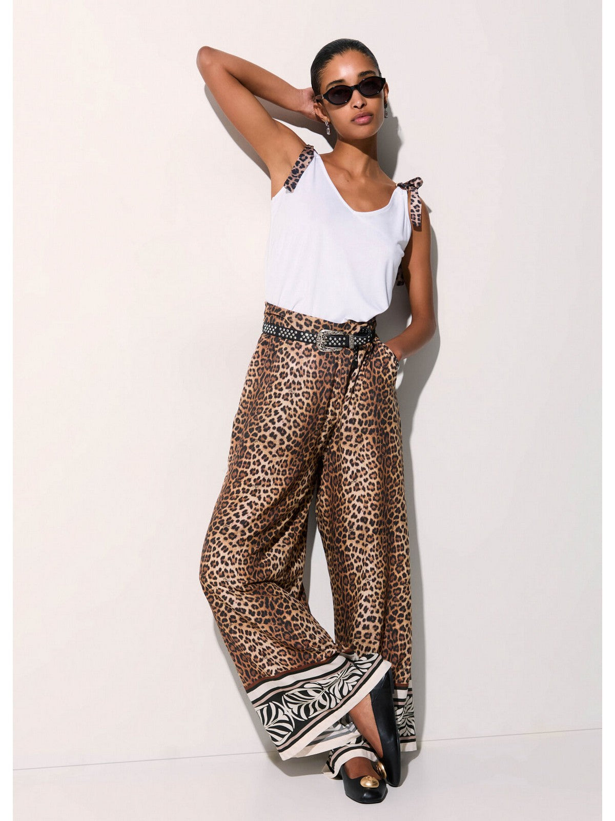 LIU JO BEACHWEAR Pantalone Donna  VA6052TS123 V9789 ANIMALIER