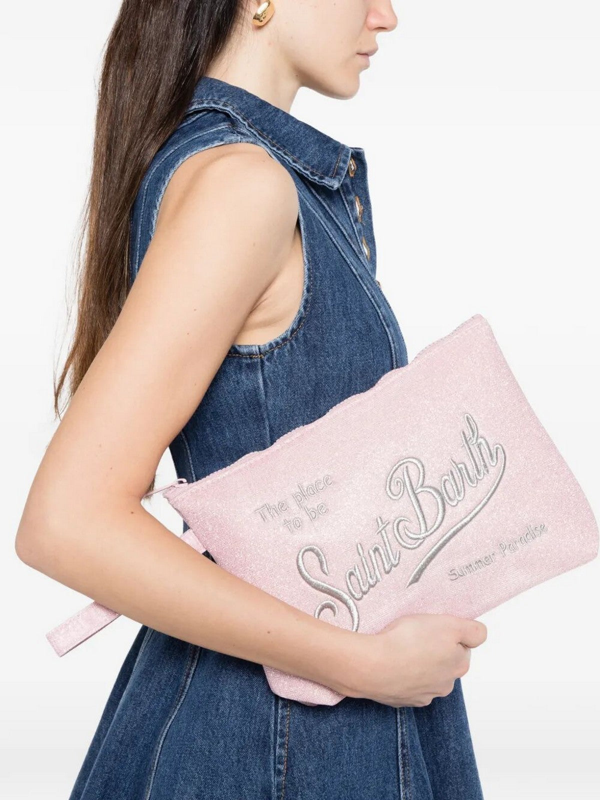 MC2 SAINT BARTH Pochette Donna  ALINE LUREX L 03000L LUREX 21AR EMB