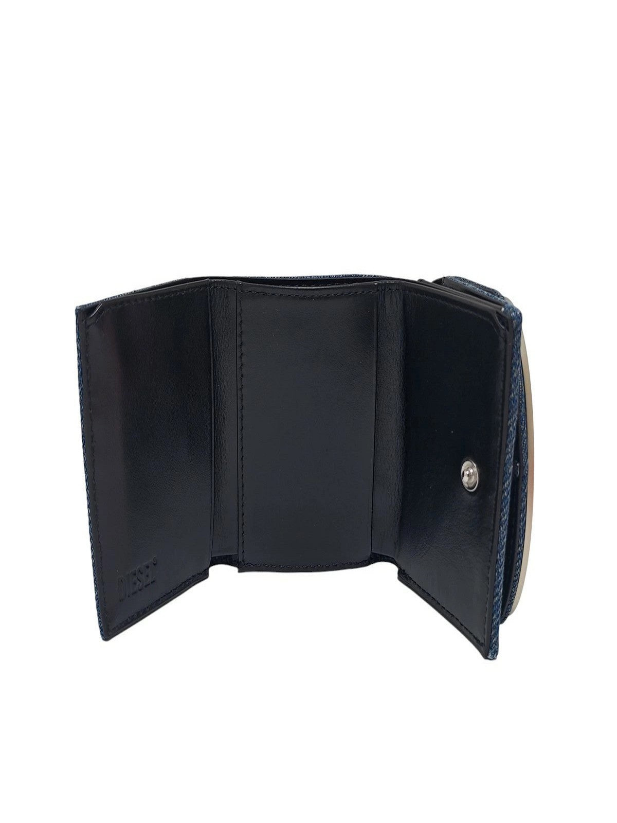 Portfel damski DIESEL 1DR 1DR TRI FOLD COIN XS II WALLET X09887 P1730 H8457 420 - ŚREDNI NIEBIESKI