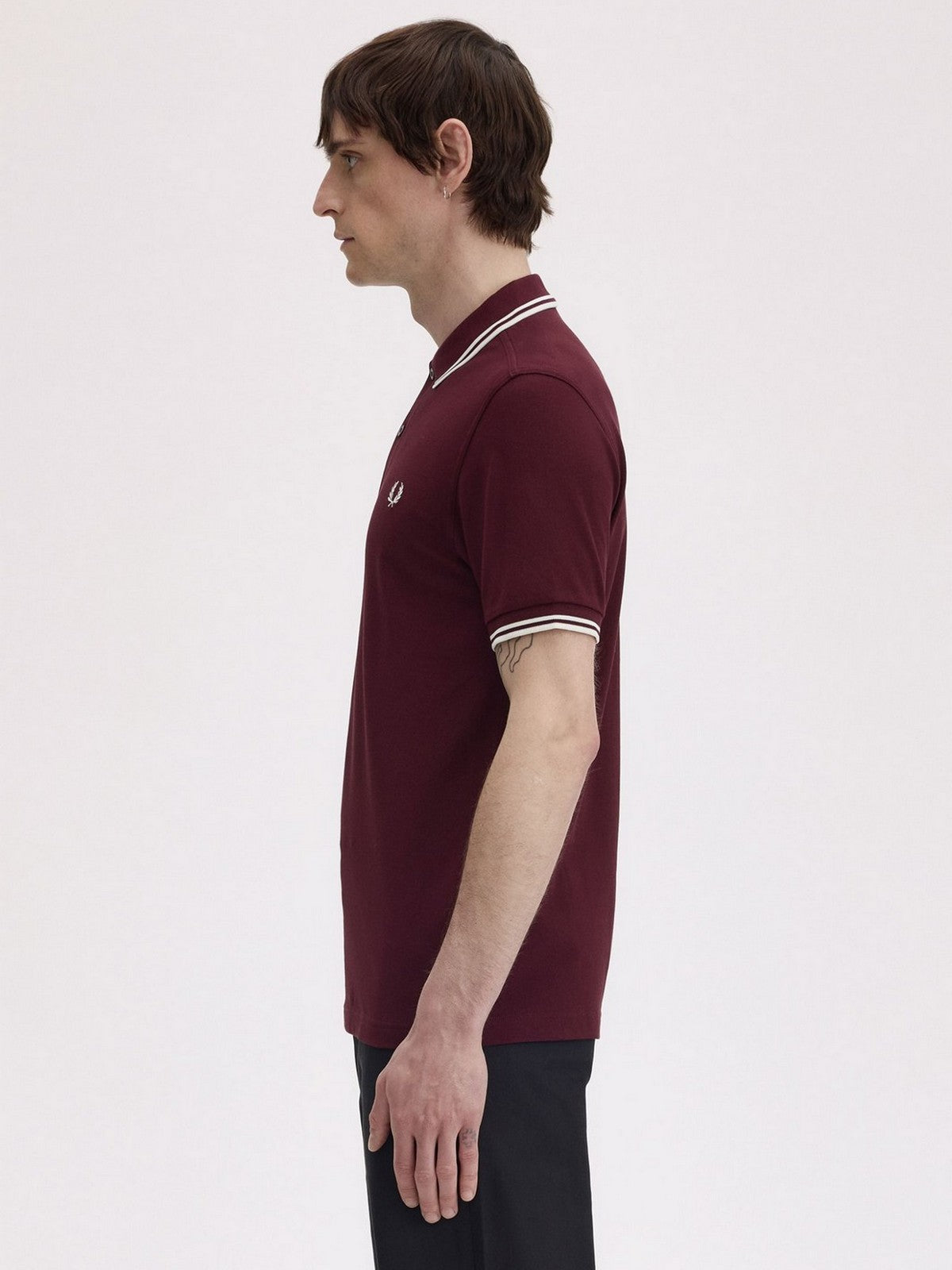FRED PERRY Polo Uomo FP TWIN TIPPED FRED PERRY SHIRT FP-M3600P 597 OXBLOOD