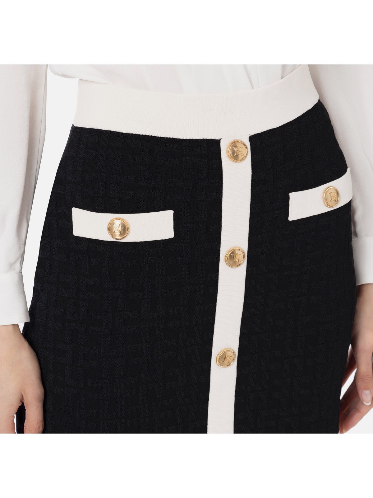 ELISABETTA FRANCHI Woman skirt GK98B42E2 110 Black