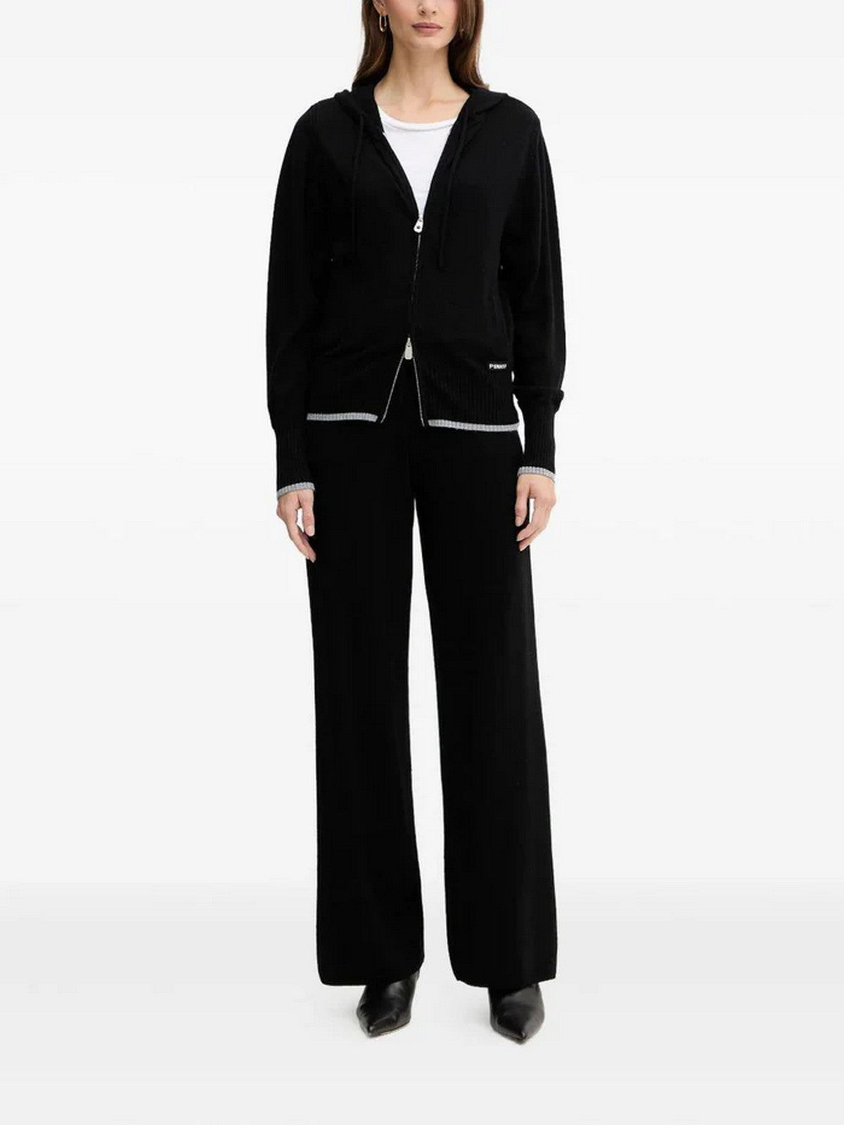 PINKO Cardigan Donna SULLAWESI CARDIGAN 105491-A2Q9 Z99 NERO LIMOUSINE gioboutiqueweb
