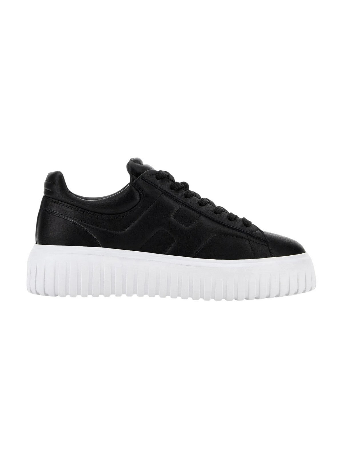 HOGAN Sneaker Uomo H-STRIPES ALLACCIATO H HXM6450FC60LE9B999 Nero gioboutiqueweb