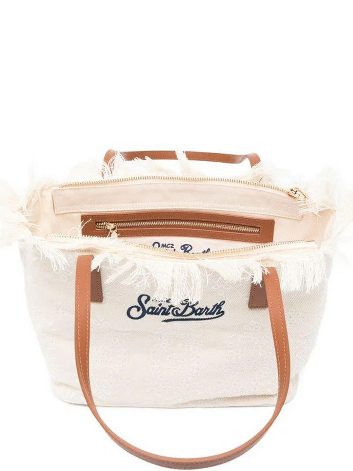 MC2 SAINT BARTH Borsa Donna  CITY BAG MID FRINGE 01034L SANGALLO 10 EMB