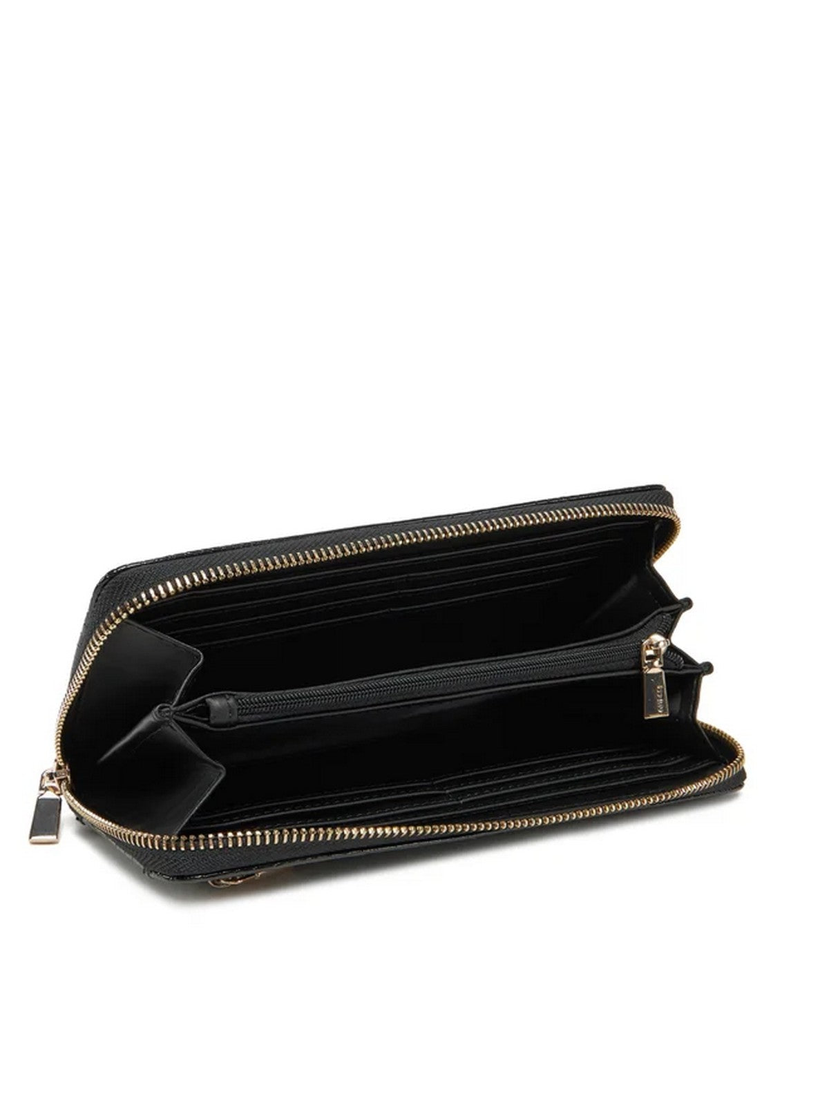 GUESS Portafoglio Donna LAUREL SLG LARGE ZIP AROUND SWCZ85 00146 BLA Nero gioboutiqueweb