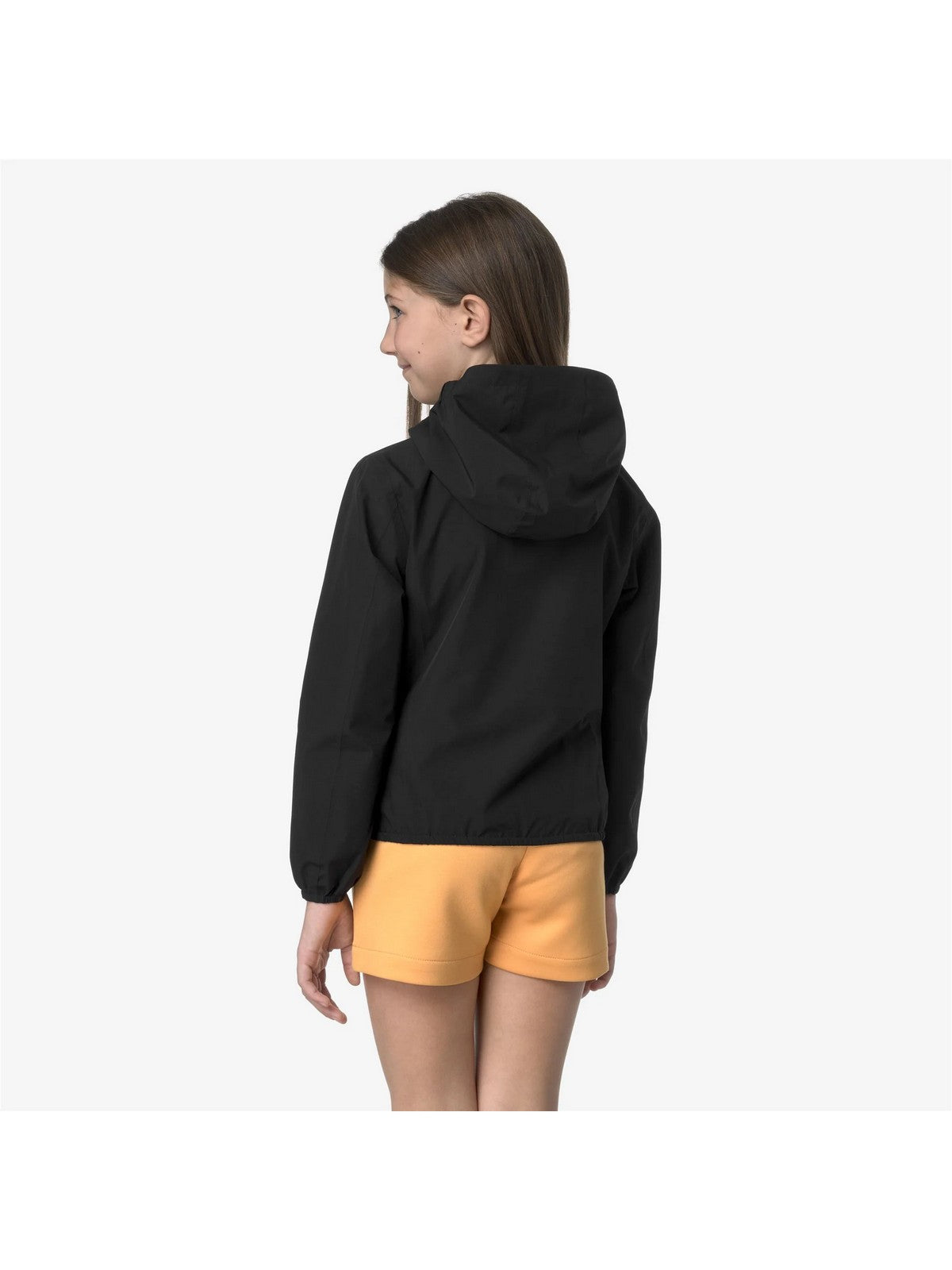K-WAY KIDS Giubbino Bambine e ragazze P. LILY STRETCH POLY JERSEY K2148NW USY BLACK PURE gioboutiqueweb