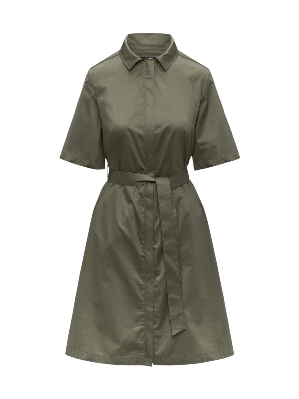 K-WAY Abito Donna NOUAILLE SHINY COTTON K2147IW V15 Green Lichen