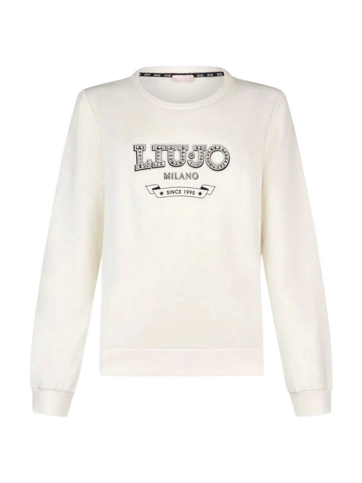 LIU JO SPORT Felpa Donna  TA6073FS090 M9271 White milk/LiuJo gioboutiqueweb