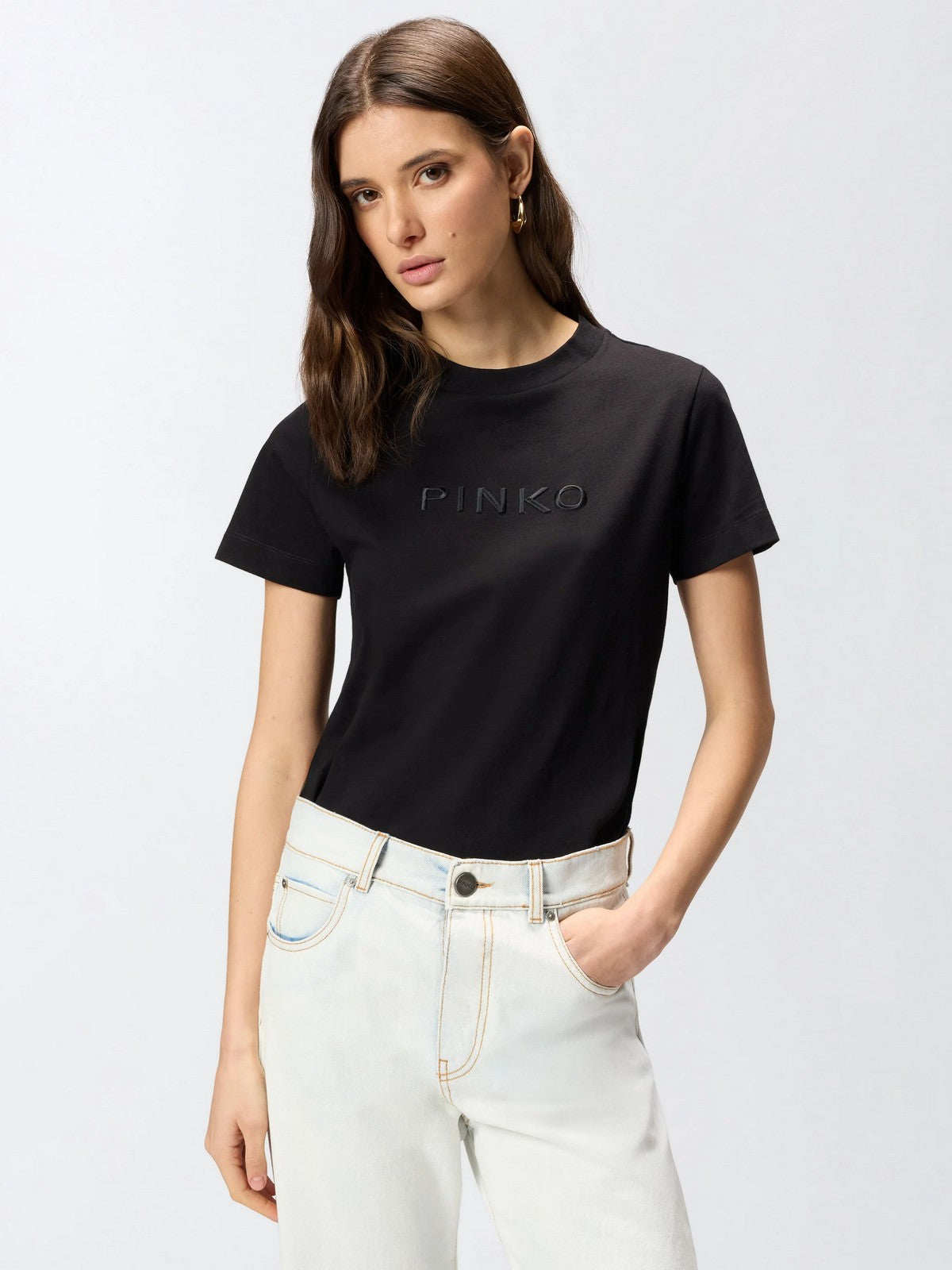 PINKO T-shirt Donna START T-SHIRT 101752-A339 Z99 NERO LIMOUSINE gioboutiqueweb