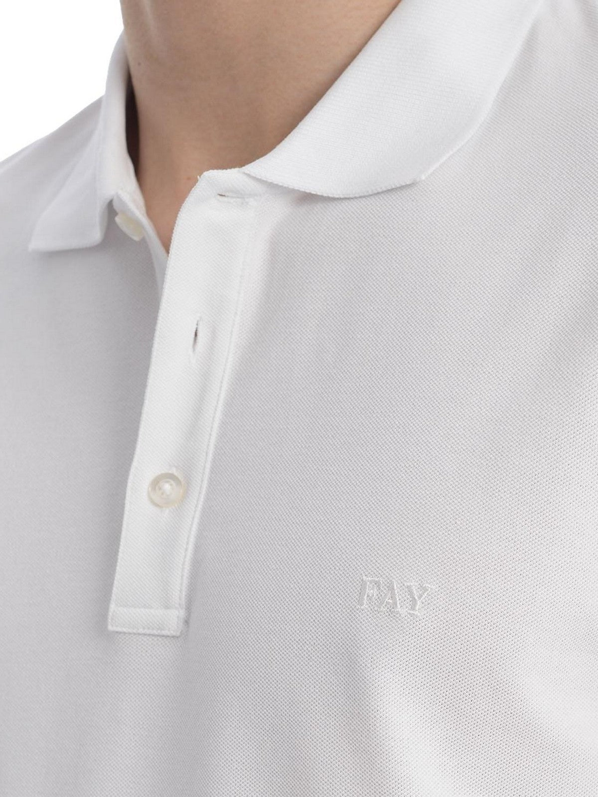 FAY Polo Uomo  NPMB252144STDWB001 Bianco gioboutiqueweb