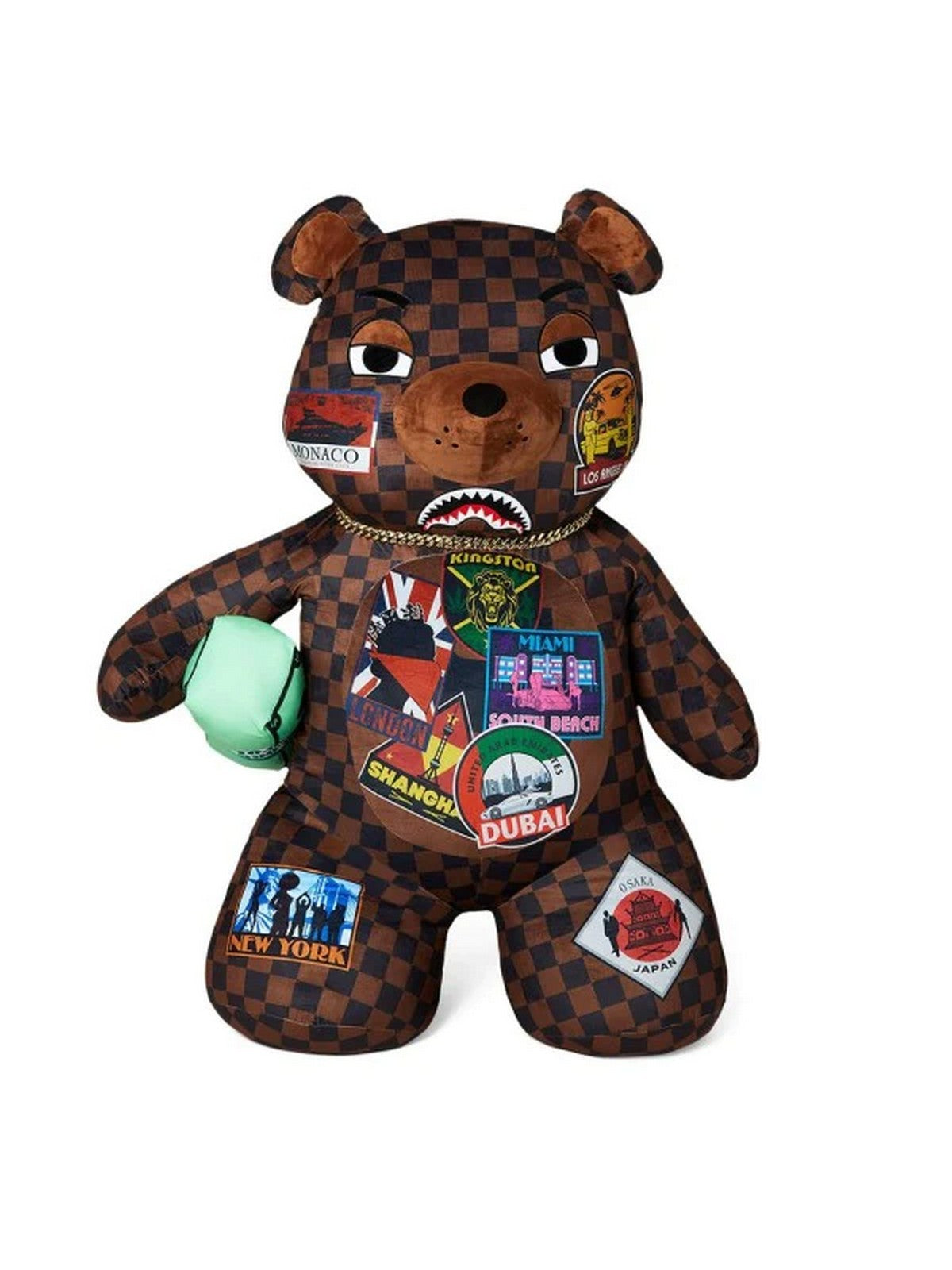 SPRAYGROUND Zaino Uomo Largest bear in the world 910B5228NSZ Marrone gioboutiqueweb