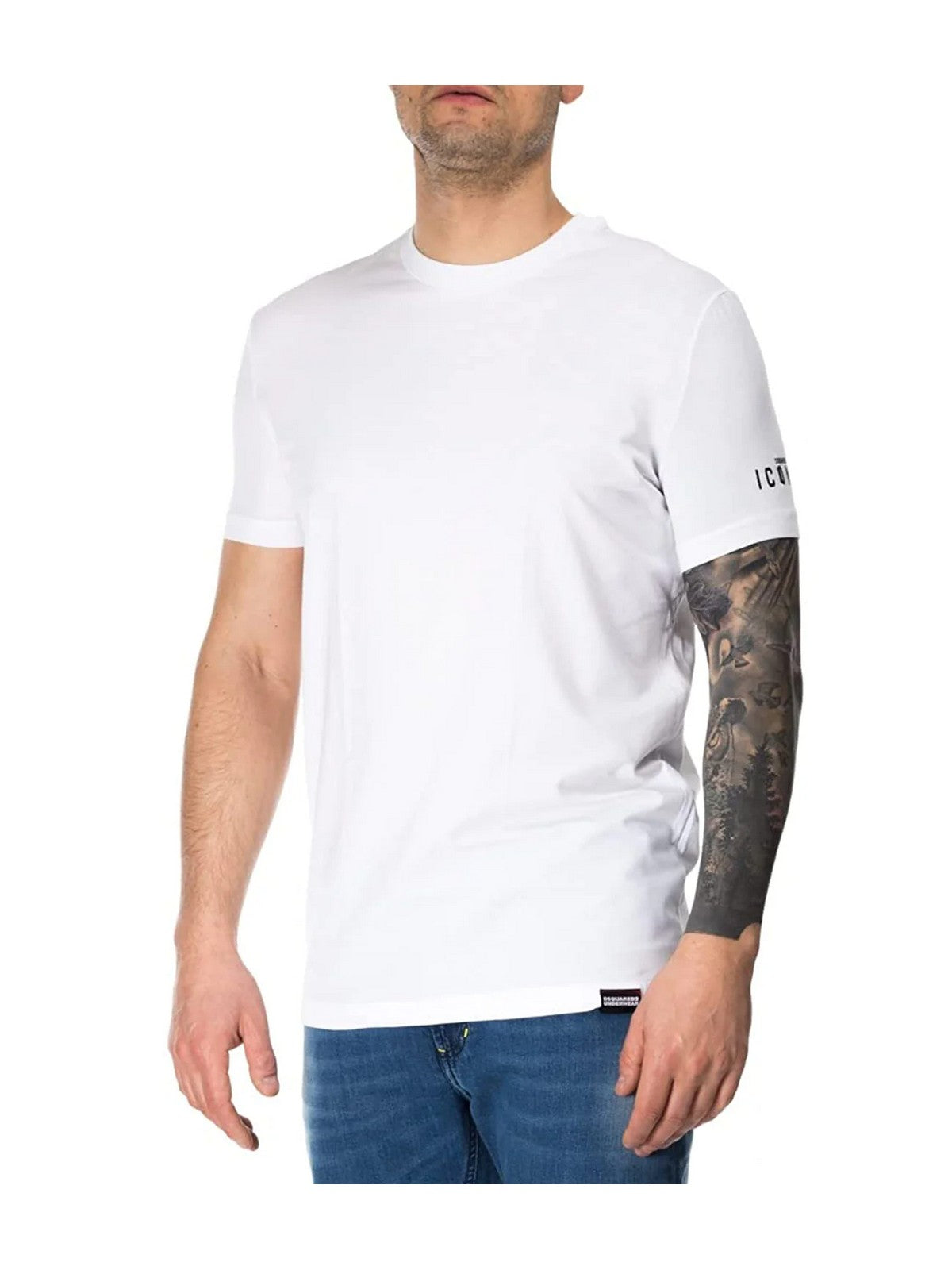 DSQUARED2 T-Shirt e Polo Uomo  D9M20447 100 Bianco