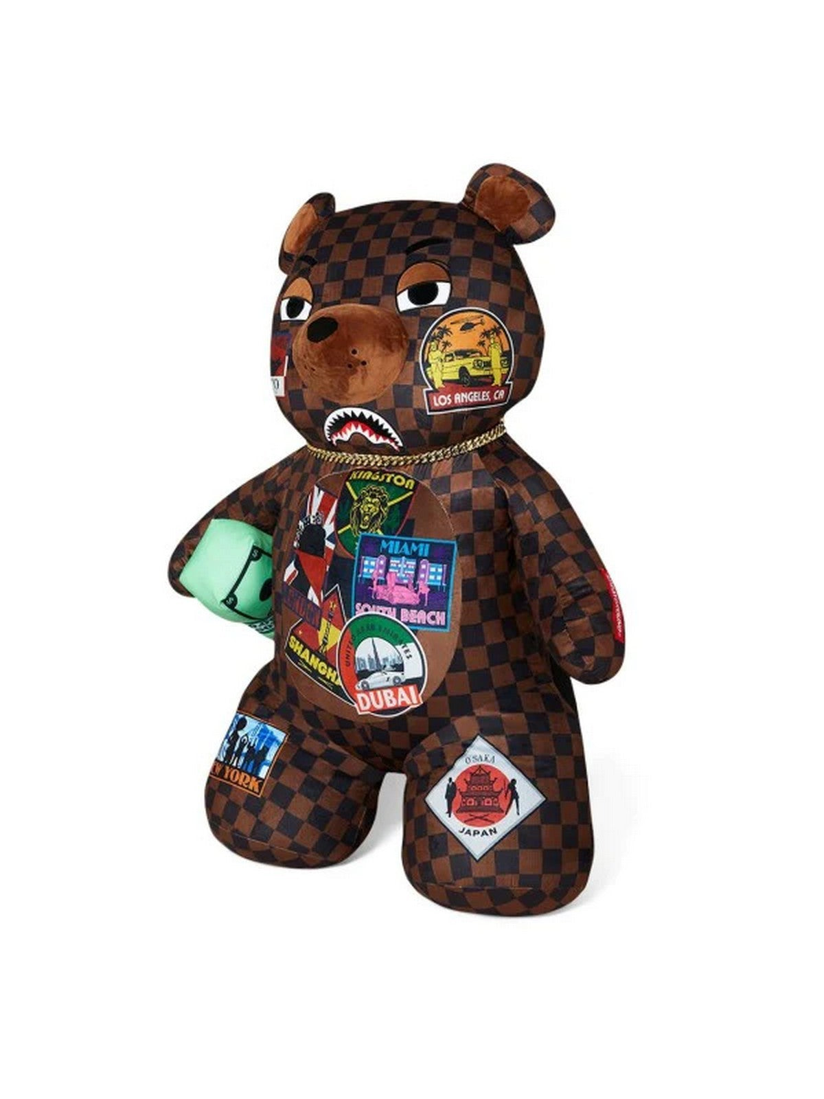 SPRAYGROUND Zaino Uomo Largest bear in the world 910B5228NSZ Marrone gioboutiqueweb