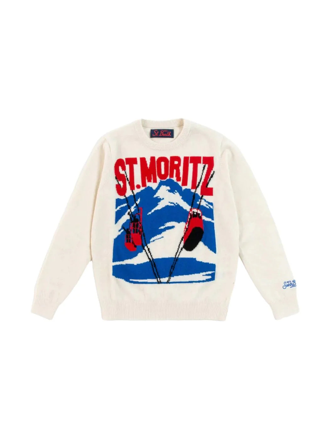 MC2 Saint Barth Maglione Dzieci i nastolatki Douglas C Mops10 White