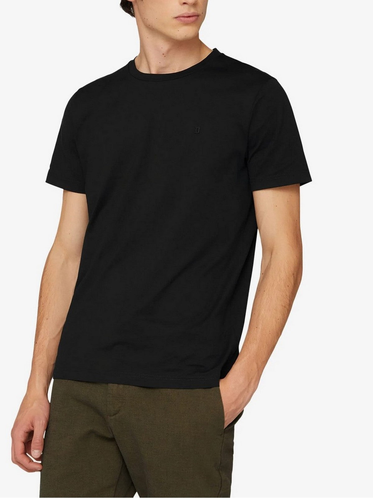 DONDUP T-Shirt e Polo Uomo  US198 JF0271U ZL4 999 Nero gioboutiqueweb