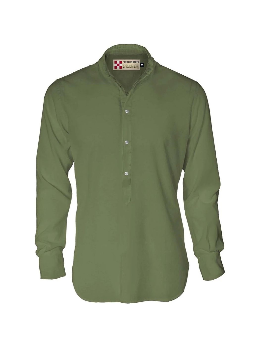 MC2 SAINT BARTH Camicia Uomo  KLARKE 52N Verde gioboutiqueweb