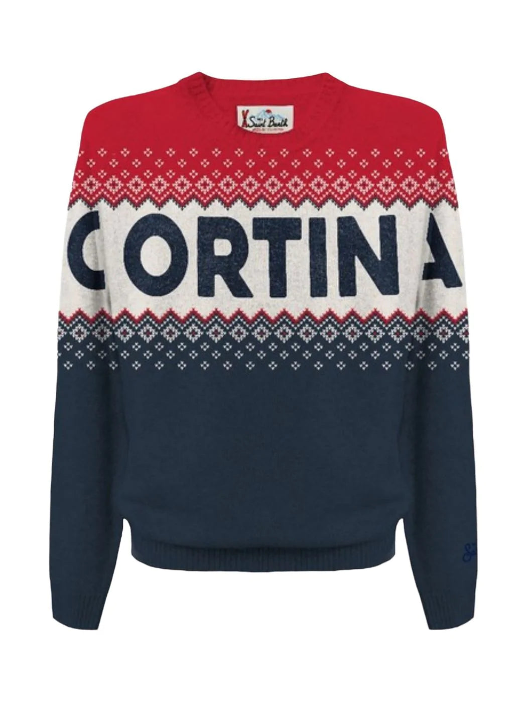 MC2 SAINT BARTH Maglione Uomo  HERON SKI 00180C Rosso gioboutiqueweb