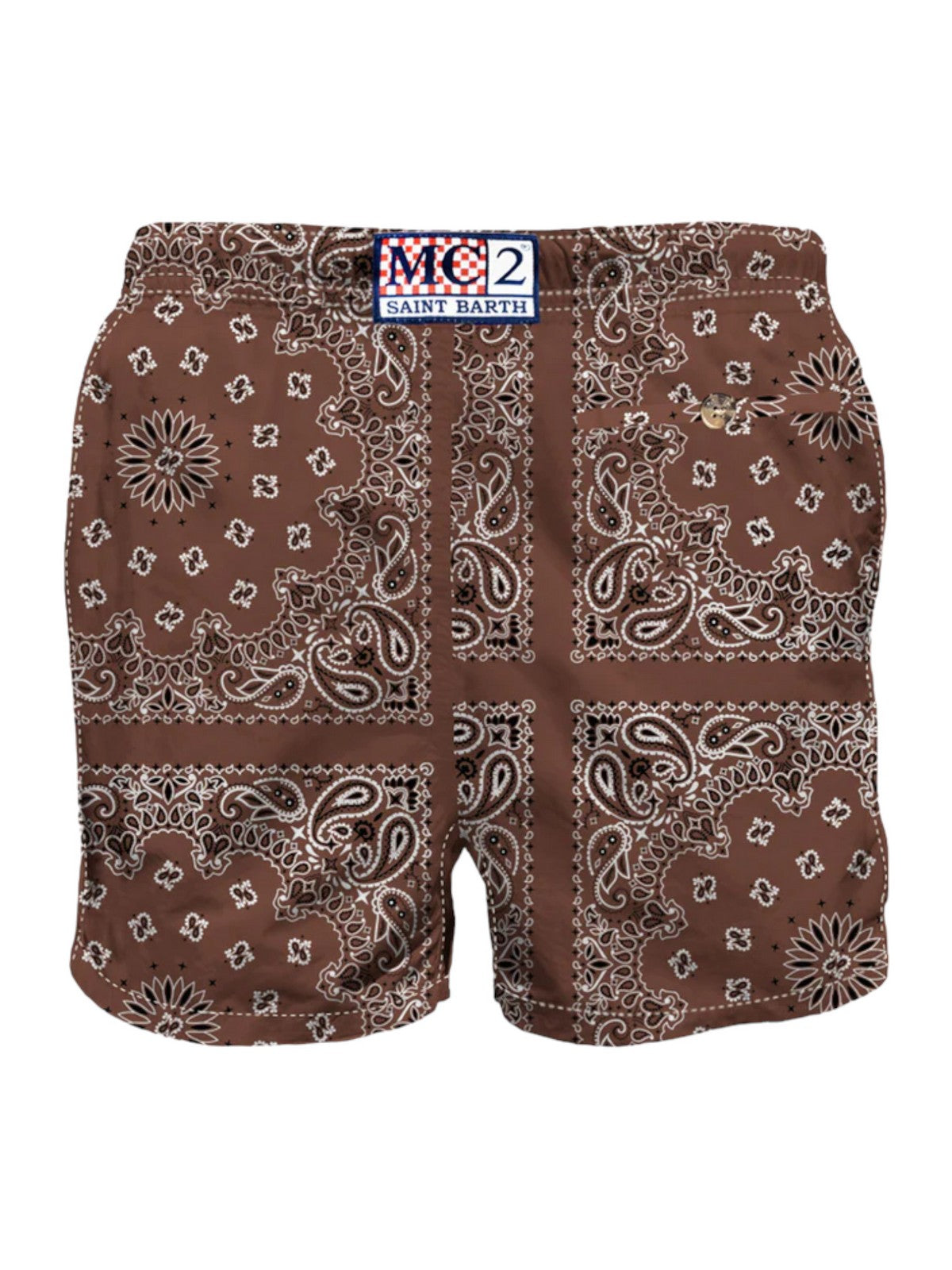 MC2 Saint Barth Disfraz de baño Panrints para hombres Caprese 05589D Marrone
